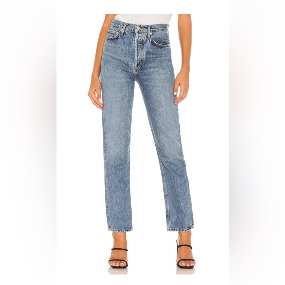 Agole 90’s Pinch Waist Jeans in Navigate - Picture 2 of 4